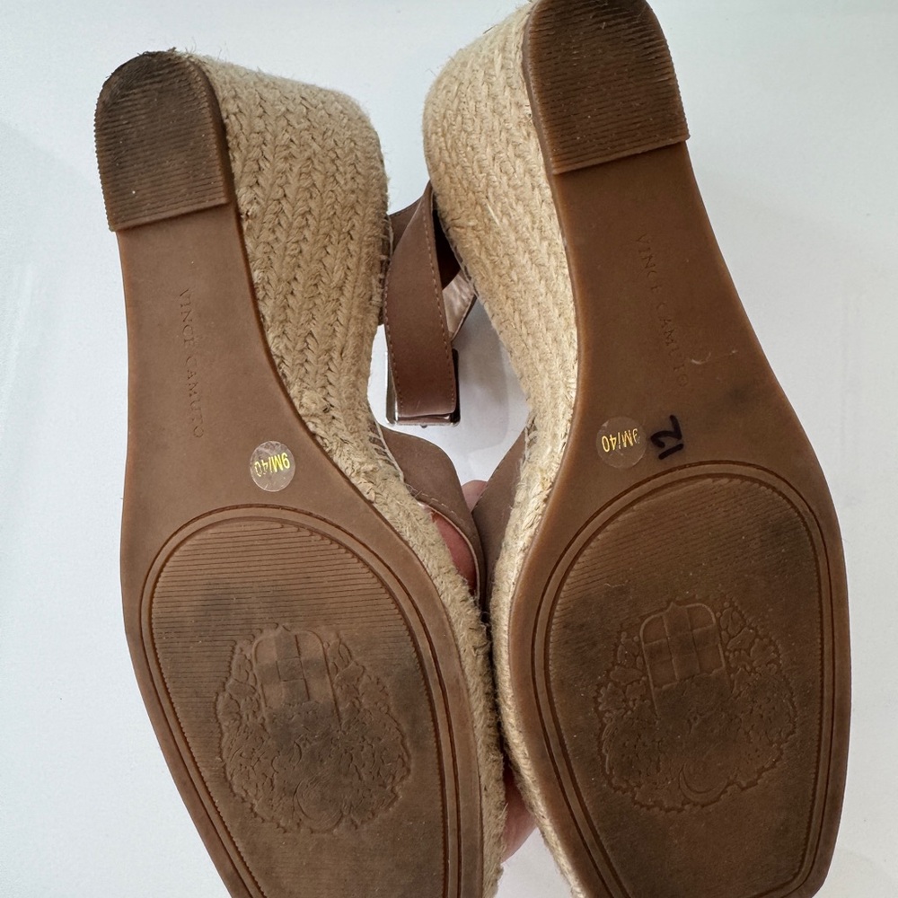 Vince Camuto Tan Espadrille Wedge Sandals - Picture 4 of 4